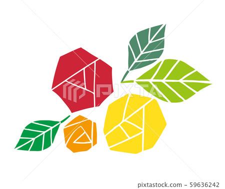 Rose rose icon leaf flower rose - Stock Illustration [59636242] - PIXTA