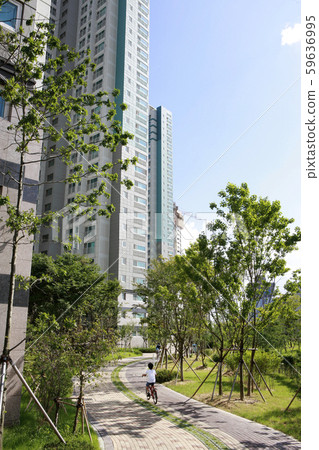 Apartments and parks, landscaping facilities, Apartments and parks, landscaping facilities, 59636995