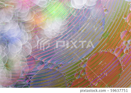 Oil drop on water with colerful to creation design 59637751