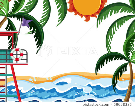 Simple summer beach template Simple summer beach template 59638385