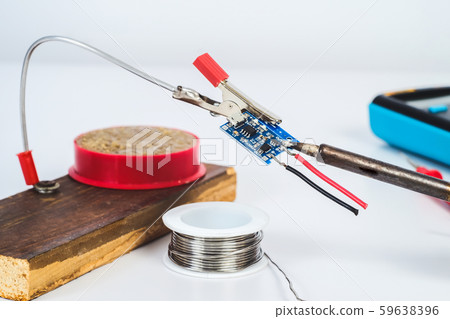 Hand made holder for repair electronic board on 59638396