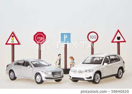 商人，女商人，道路標誌，標誌，汽車，運輸，玩具，微型，模型 59640820
