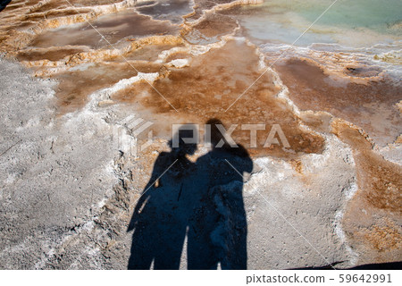 Silhouette of a couple by Cleopatra terrace 59642991