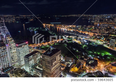 Night view from Sydney Tower, Australia 2 Night view from Sydney Tower, Australia 2 59643605