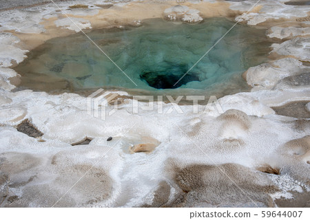 Geothermal feature at old faithful area at Geothermal feature at old faithful area at 59644007