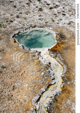 Geothermal feature at west thumb at Yellowstone Geothermal feature at west thumb at Yellowstone 59644098