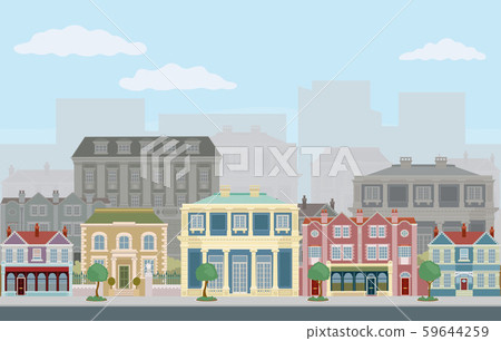 Houses Shops Street Victorian Georgian Buildings 59644259