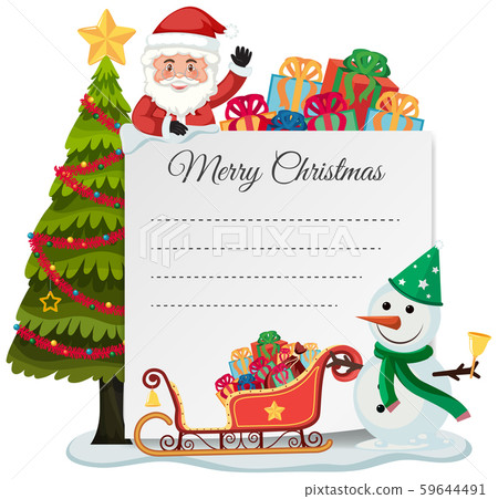 Merry christmas list concept Merry christmas list concept 59644491