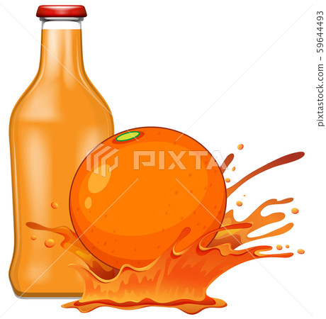 Fresh orange and juice Fresh orange and juice 59644493