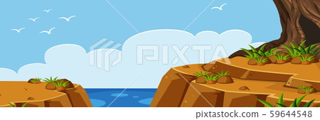 Panorama of cliff landscape Panorama of cliff landscape 59644548