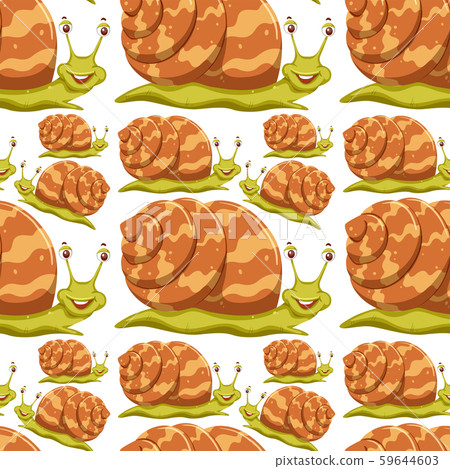 Snail on seamleass pattern 59644603