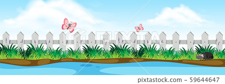 A nature riverside view A nature riverside view 59644647