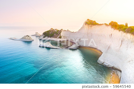 Beautiful view of Cape Drastis in the island of Corfu in Greece Beautiful view of Cape Drastis in the island of Corfu in Greece 59645540