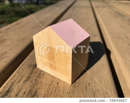 Wooden toy house, residential image Wooden toy house, residential image 59645667