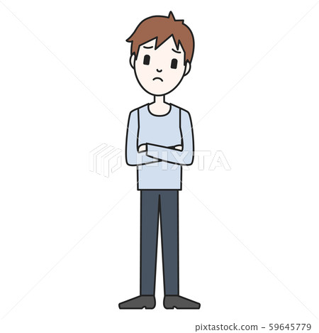 男人,困擾,困擾,思考,全身,便衣,休閒 男人,困擾,困擾,思考,全身,便衣,休閒 59645779