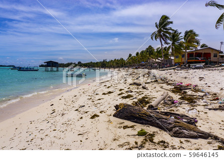 Mantanani Island also called Mermaid Island, Sabah, Malaysia 59646145