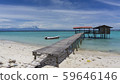 Mantanani Island also called Mermaid Island, Sabah, Malaysia 59646146