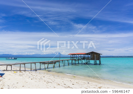 Mantanani Island also called Mermaid Island, Sabah, Malaysia Mantanani Island also called Mermaid Island, Sabah, Malaysia 59646147