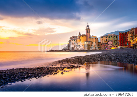 Sunset on the sea, Camogli, Liguria, Italy Sunset on the sea, Camogli, Liguria, Italy 59647265