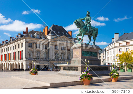 Monument of Jeanne d'Arc (Joan of Arc) on Place du Martroi in Orleans, France Monument of Jeanne d'Arc (Joan of Arc) on Place du Martroi in Orleans, France 59647340