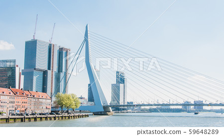 Erasmus Bridge in Rotterdam, Netherlands Erasmus Bridge in Rotterdam, Netherlands 59648289