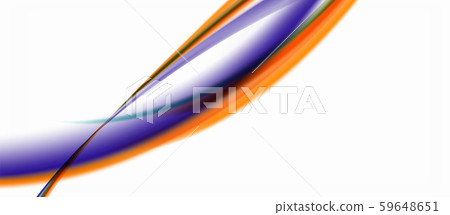 Line wave art illustration on light backdrop. Vector abstract design banner template. Business 59648651