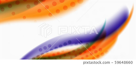 Line wave art illustration on light backdrop. Vector abstract design banner template. Business 59648660