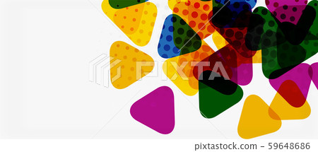 Vector triangle geometric abstract composition background. Retro vector illustration. Ornament Vector triangle geometric abstract composition background. Retro vector illustration. Ornament 59648686