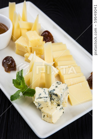 Cheese Plate Closeup Cheese Plate Closeup 59649041