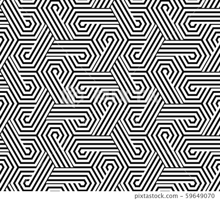 Abstract geometric pattern with stripes, lines. Abstract geometric pattern with stripes, lines. 59649070
