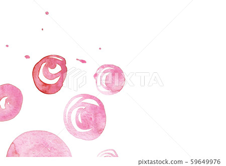 Beautiful watercolor ink drops on white paper, splatter spreading on clear background. Perfect for 59649976