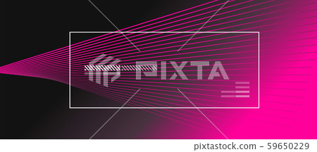 Wave lines with blend effect on fluid gradient, abstract background colorful liquid poster. Vector 59650229