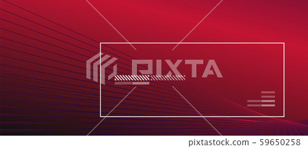 Wave lines with blend effect on fluid gradient, abstract background colorful liquid poster. Vector 59650258