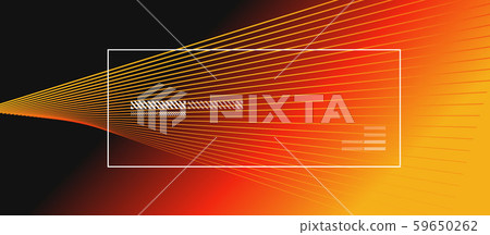 Wave lines with blend effect on fluid gradient, abstract background colorful liquid poster. Vector 59650262