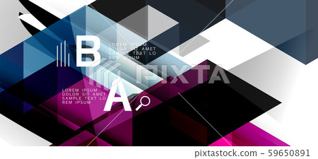 Modern mosaic triangle template background, great design for any purposes. Abstract geometric 59650891