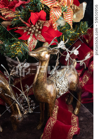 Reindeer objects and Christmas tree 59650956