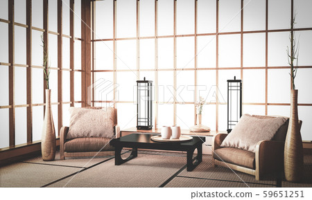 Ryokan interior, The front of the room Ryokan interior, The front of the room 59651251