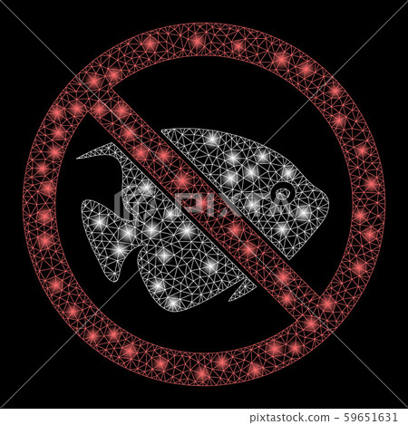 Flare Mesh Network No Fish with Flare Spots Flare Mesh Network No Fish with Flare Spots 59651631
