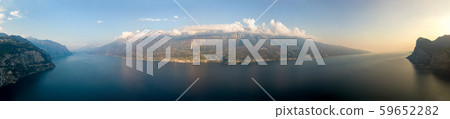 Aerial view of Lake Garda in Italy, Europe. Panorama view 59652282