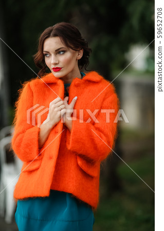 Fashion model woman in a modern image of a stylish girl 59652708