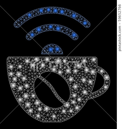 Flare Mesh 2D Coffee Wifi Source with Flare Spots 59652766