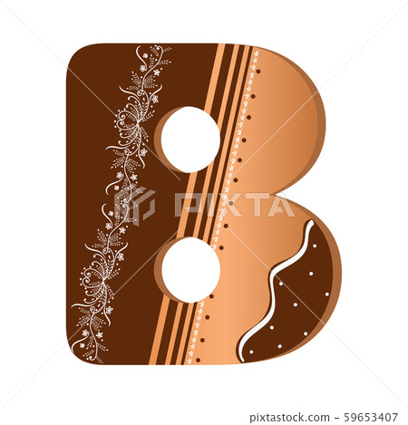 gingerbread, vector, chocolate cookies 59653407