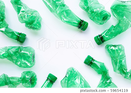 Plastic bottles on white background. Plastic bottles on white background. 59654119