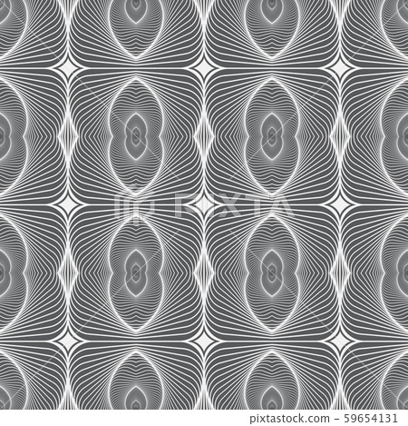 Seamless vector pattern with wavy stripe. Seamless vector pattern with wavy stripe. 59654131