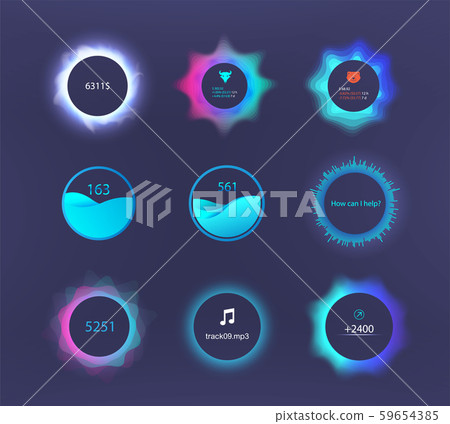 Circle interface bar - Stock Illustration [59654385] - PIXTA