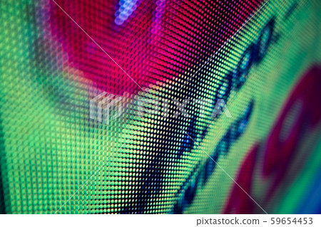 CloseUp LED blurred screen. LED soft focus CloseUp LED blurred screen. LED soft focus 59654453