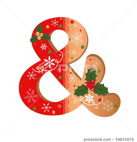 merry christmas, ampersand, cookie alphabet gingerbread 59655078