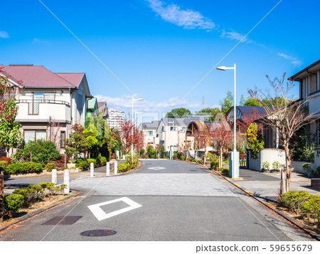 住宅區沒有電線桿 住宅區沒有電線桿 59655679
