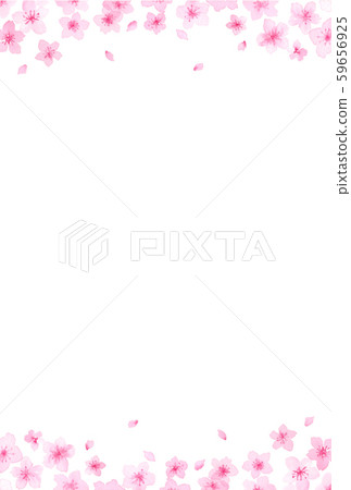 Watercolor cherry frame vertical Watercolor cherry frame vertical 59656925