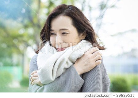 女圍巾戶外冬季寒冷 59659535